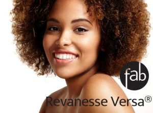 Happy patient having received Revanesse Versa filler for treatment of wrinkles of Atlanta.